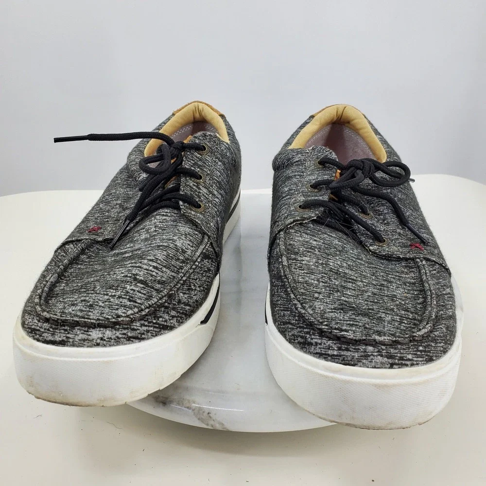 Twisted X Mens Kicks Grey Space Dye Textile Moc Toe Loafers Shoes 10M Western